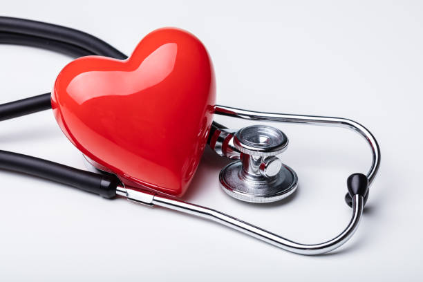 istock Red Heart And A Stethoscope On Desk 1173055167