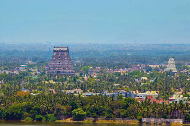sri ranganatha swamy tempel in trichy - tamil stock-fotos und bilder