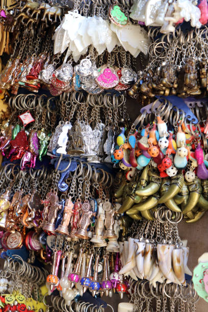 istock Keychains are hanging for sale in a shop 1173056131