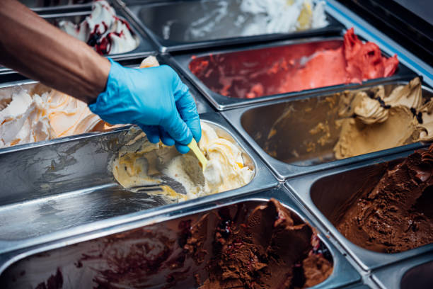 istock Ice Cream freshness smoothie and colorful variety 1173057126