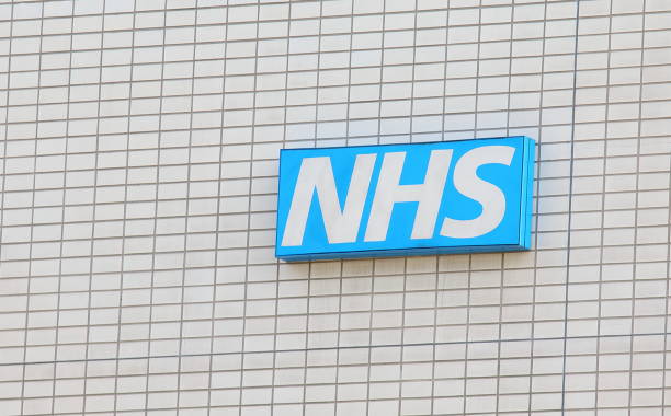 NHS National Health Service sign UK stock photo