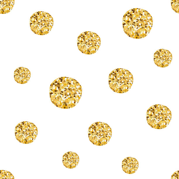 istock Hand drawn seamless pattern decorated gold balls for Christmas wallpaper or baby shower design 1173059517