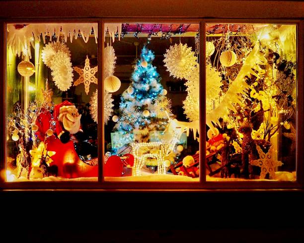 jul skyltfönster - skyltfönster bildbanksfoton och bilder