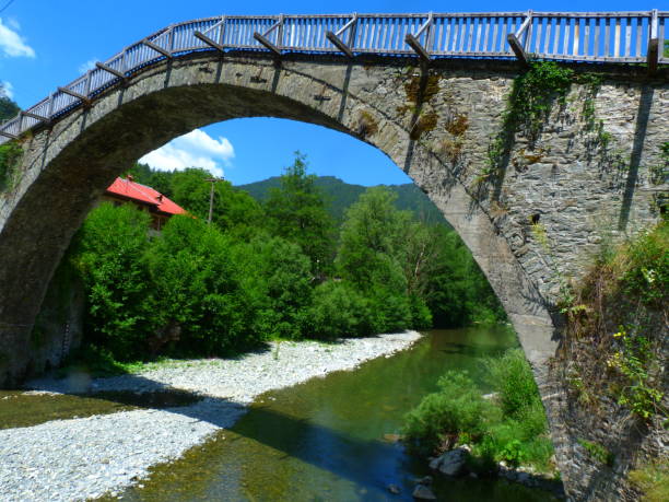 istock Stone bridge of Vovoussa, Epirus, Greece 1173075007