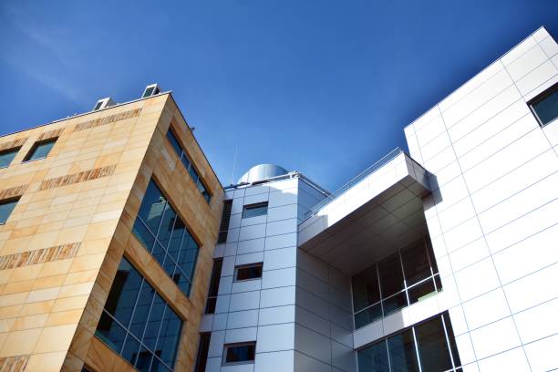 istock The windows of a modern building for offices. 1173081313