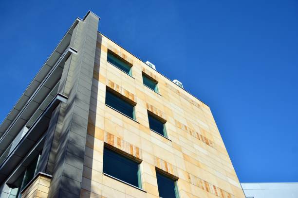 istock The windows of a modern building for offices. 1173081397
