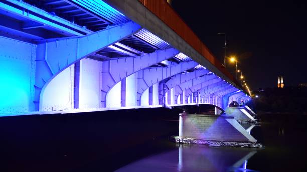 istock Boulevards on the western side of the River in night. 1173083997