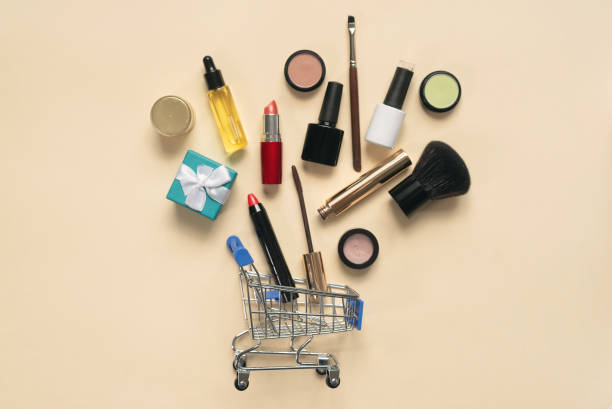 istock Purchase of make-up accessories. Make-up concept. 1173087780