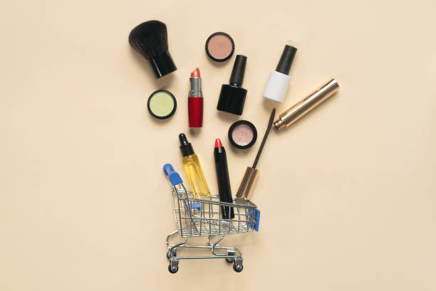istock Purchase of make-up accessories. Make-up concept. 1173087834