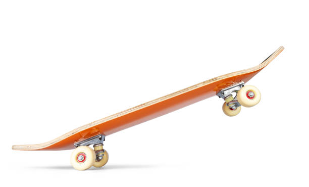 istock Yellow skateboard deck, isolated on white background. File contains a path to isolation 1173092461
