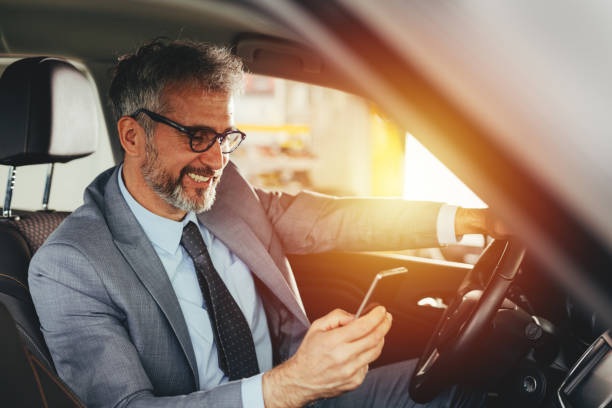istock senior businessman in car 1173095505