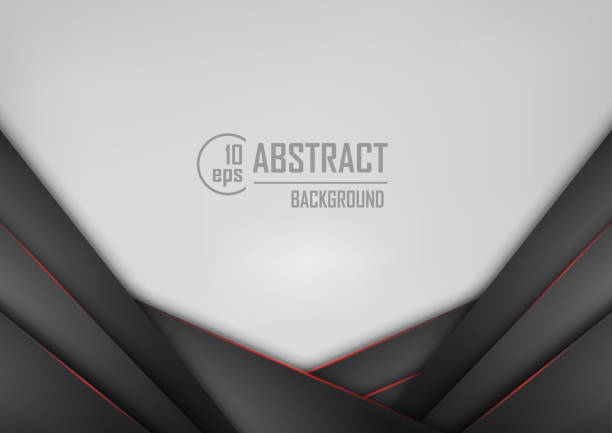 istock Abstract background of white and black origami paper. Vector illustration 1173100762