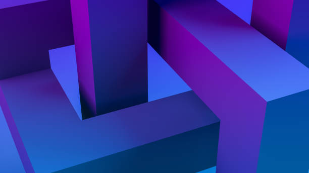 istock 3D Abstract Sculptural Geometric Shapes Background 1173101065