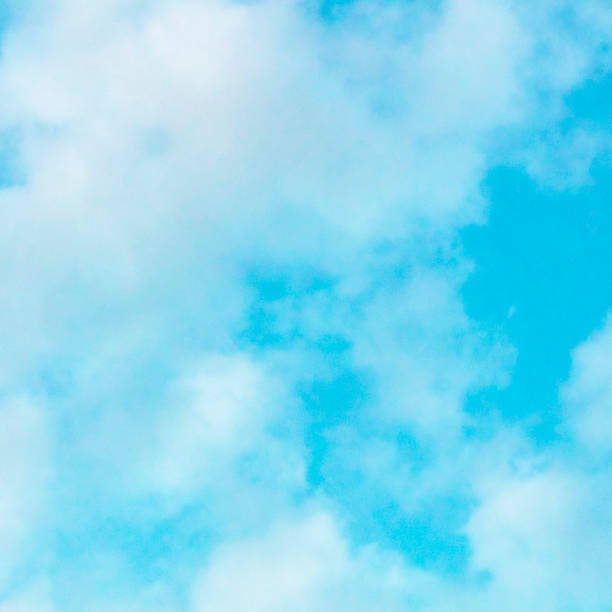 istock Abstract background, design template with copy space. Turquoise blue sky with soft clouds 1173102236