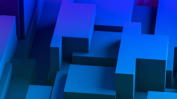 istock 3D Abstract Sculptural Geometric Shapes Background 1173102604