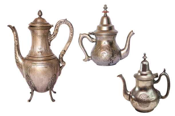 istock three different model of  arabic antique old silver teapot isolated on white background 1173109437