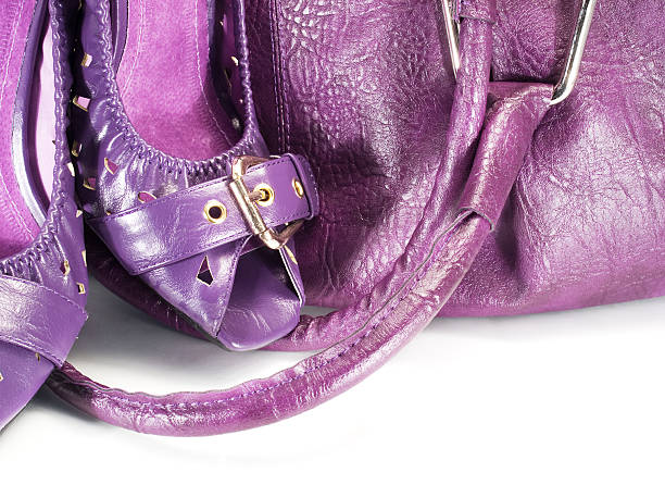 istock Purple shoes and bag 117311020