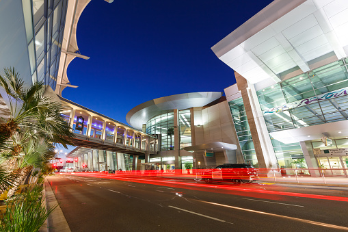 San Diego, California – April 13, 2019: Terminal of San Diego airport (SAN) in the United States.