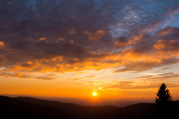 istock Sunset in the mountains, very intense colors 1173116102