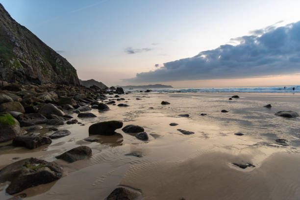 istock Sunset in Campelo beach (Valdovino, La Coruna - Spain). 1173117144