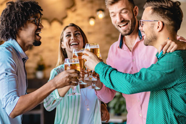 istock Friends are toasting in a bar 1173121862
