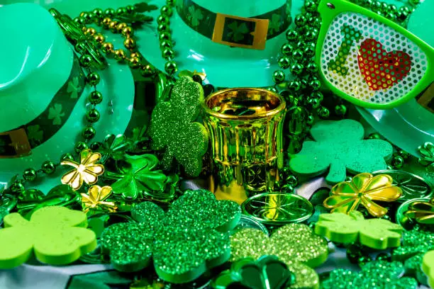 Photo of Colourful St. Patricks Day decorations. Calgary, alberta, Canada