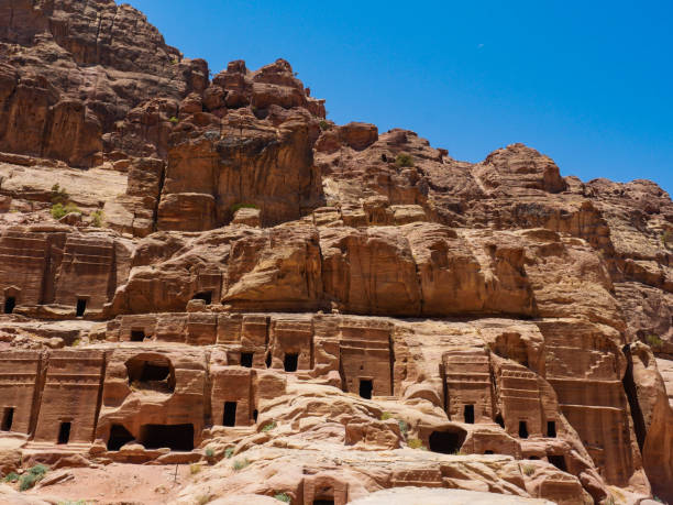 istock Jordan Petra famous ruins between the rocks 1173124387