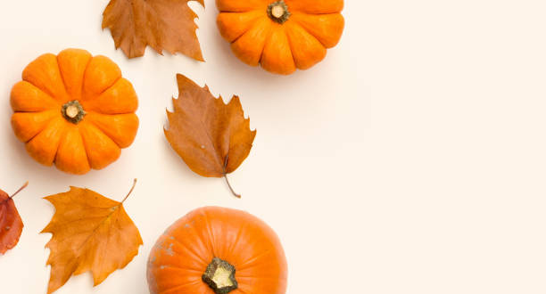 istock Autumn Composition Border With Pumpkins And Leaves 1173126664