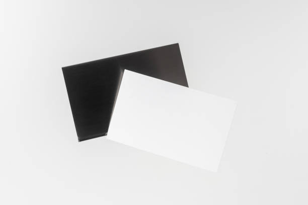 istock top view of business card with case on white 1173127898