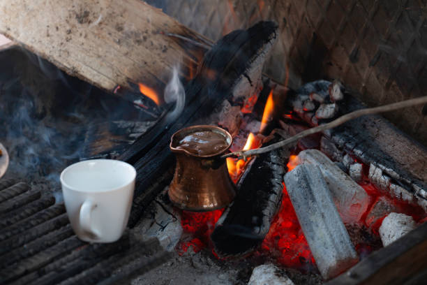 istock turkish coffee is cooking in embers 1173128937