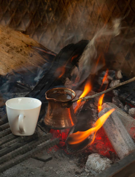 istock turkish coffee is cooking in embers 1173129049
