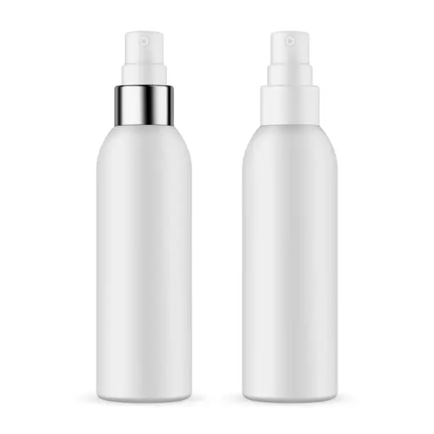 Vector illustration of Plastic spray bottles isolated on white background