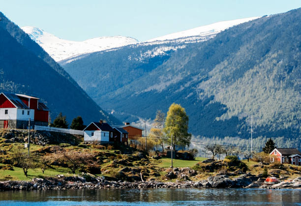 istock Houses by the lake 1173134809