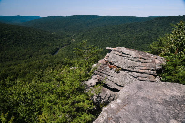 istock Welch's Point at Virgin Falls State Natural Area in Central Tennessee 1173137597