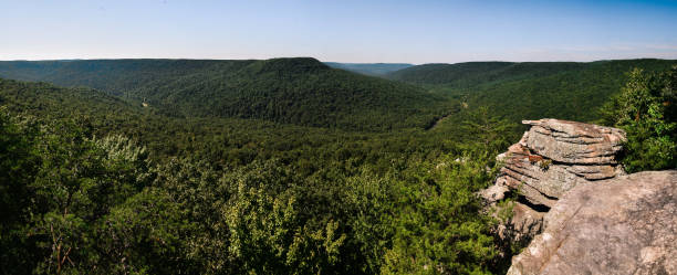 istock Welch's Point at Virgin Falls State Natural Area in Central Tennessee 1173137599
