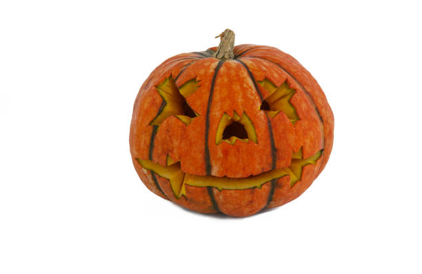 istock Halloween pumpkin isolated on white background 1173139097