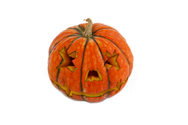 istock Halloween pumpkin isolated on white background 1173139112