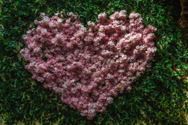 istock heart shape pink flowers 1173141384