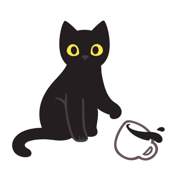 illustrations, cliparts, dessins animés et icônes de coupe de rupture de chat - comic book animal pets kitten