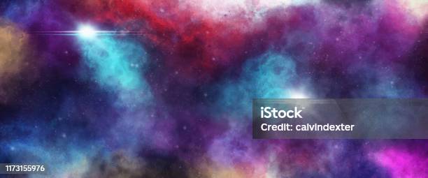 Space Background Stock Illustration - Download Image Now - Backgrounds, Outer Space, Galaxy