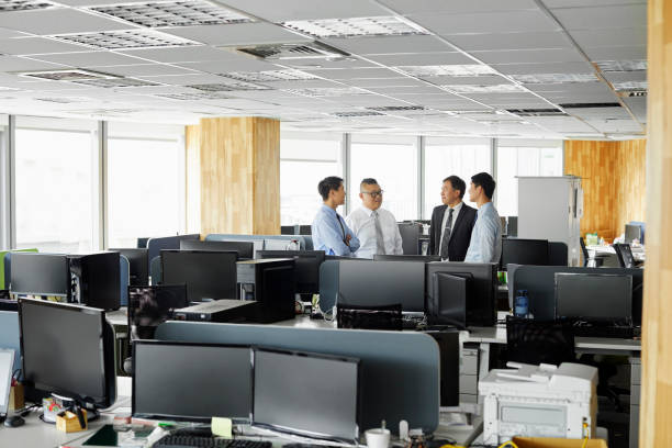 istock Male professionals are planning strategy in office 1173159530