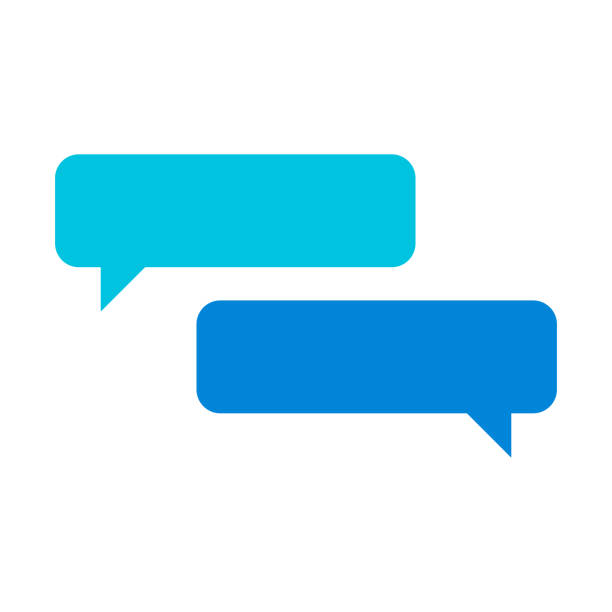 ilustraciones, imágenes clip art, dibujos animados e iconos de stock de diseño de chat en línea - mobile phone communication discussion text messaging