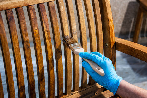 istock Craftsman at work on a wooden chair. 1173160754