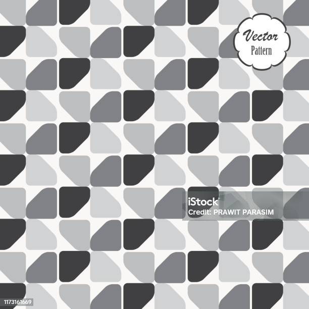 Quarterspherical Pattern Geometric Vector Pattern Repeating Quarter Circle Rounded Corner ...