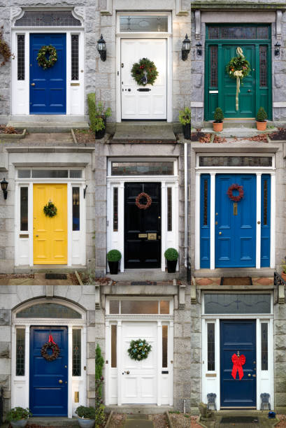 istock Nine Christmas Doors 117316172
