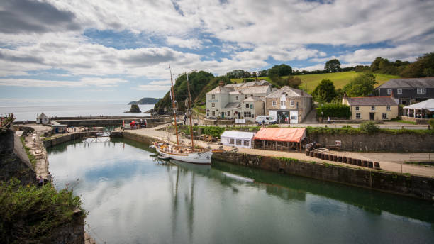 istock Charlestown Cornwall Historic Port 1173162798