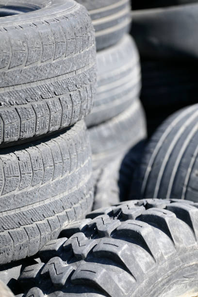 istock Close up of old tires 1173172479