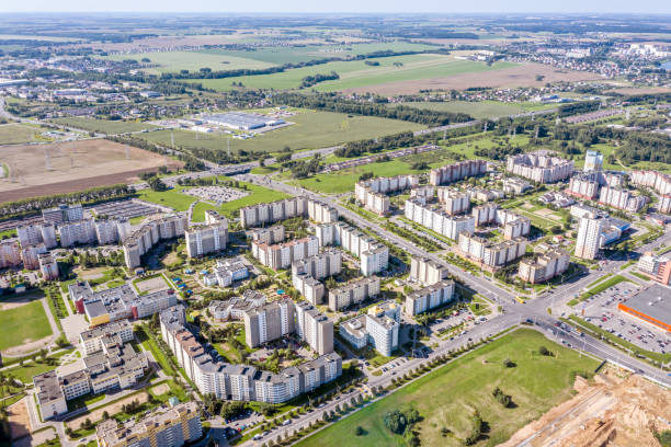 istock residential area. aerial view 1173176695