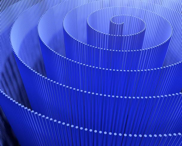 istock A spiral of lines, abstract digital background pattern 1173184470