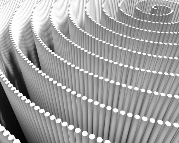 istock A spiral of lines, abstract digital background pattern 1173184481
